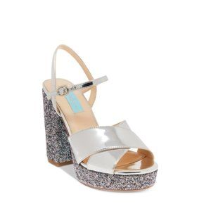 Blue by Betsy Johnson Ollie Platform Block-Heel Evening Sandal